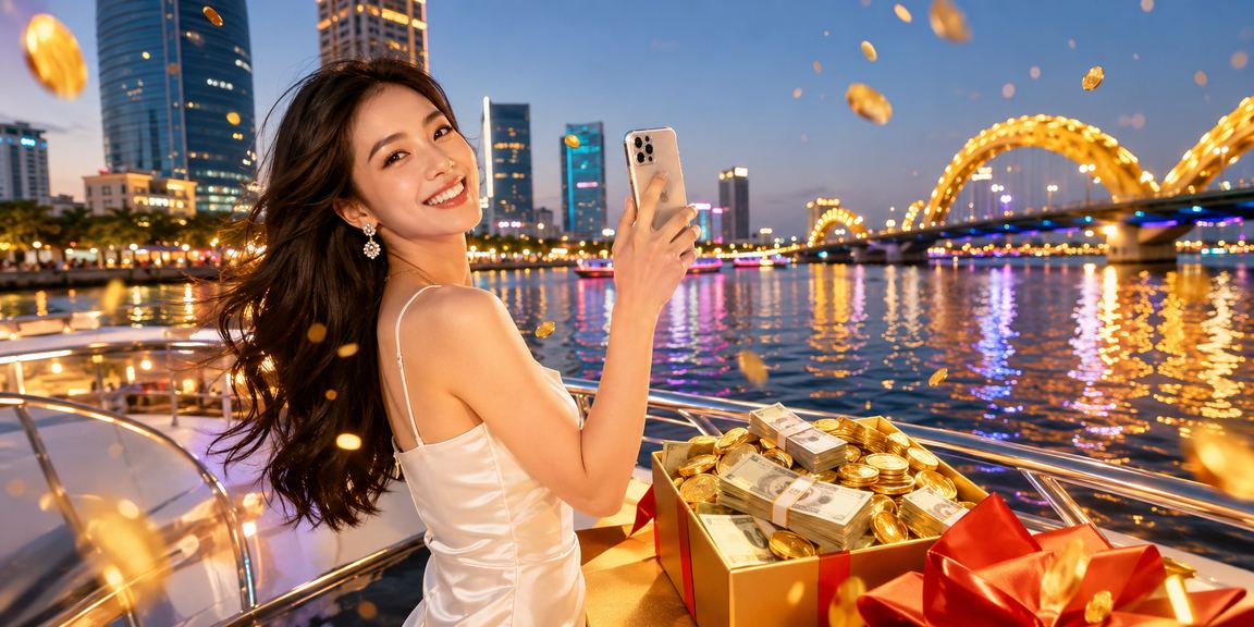 Người dùng tại Đà Nẵng xem điều khoản giải trí trực tuyến trên điện thoại