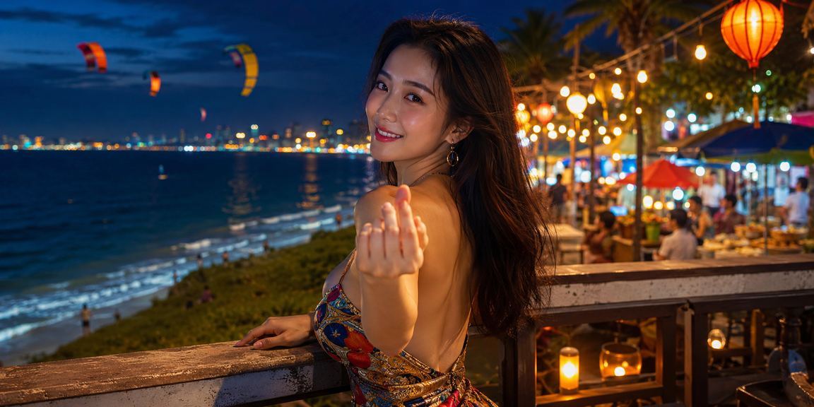 Chợ đêm Mũi Né gợi bối cảnh đọc dữ liệu trò chơi và giải trí